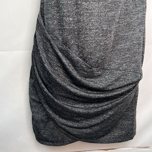 Zara W & B Gray ruched dress size Medium EUC - Picture 4 of 11